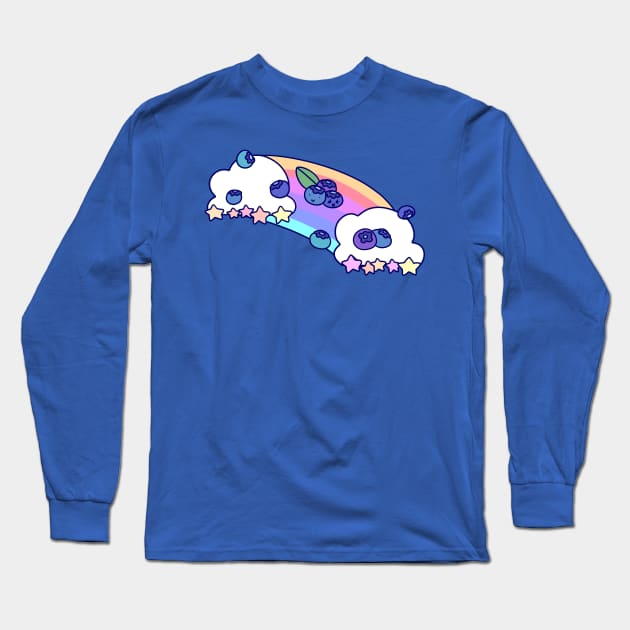 Blueberry Rainbow Long Sleeve T-Shirt by saradaboru